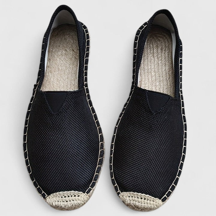 Comfortable women's espadrille slip-ons, OrthoWalk lightweight design for effortless summer style.