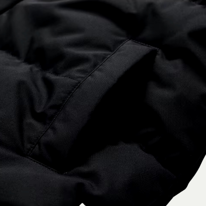 Comfortable women's oversized hooded puffer, a stylish winter jacket for cold weather outerwear.