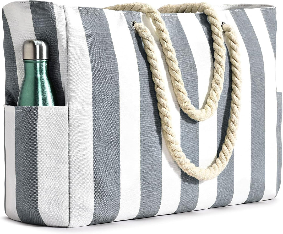 Women's oversized beach tote, fully waterproof and sandproof, keeping your items dry and clean.