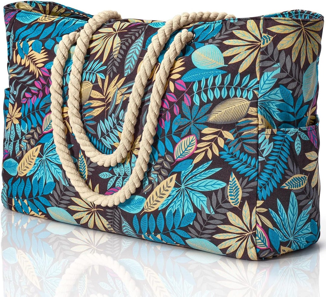 Must-have vacation essential: Women's oversized waterproof & sandproof beach bag.