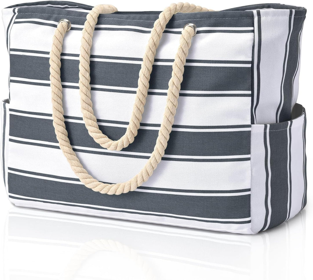 SandAway women's oversized tote, waterproof, sandproof, making beach trips easy and fun.