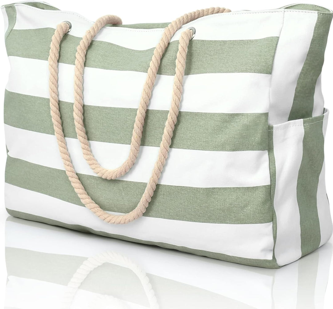 High-quality women's oversized beach tote, waterproof & sandproof, a stylish outdoor companion.