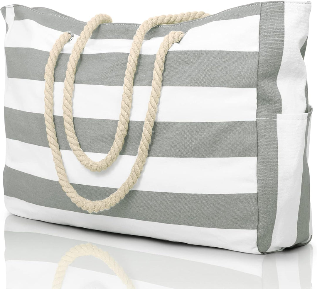 Easy to clean: Women's oversized waterproof beach bag, sandproof material wipes clean quickly.