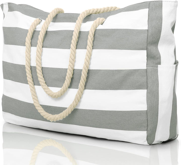Easy to clean: Women's oversized waterproof beach bag, sandproof material wipes clean quickly.