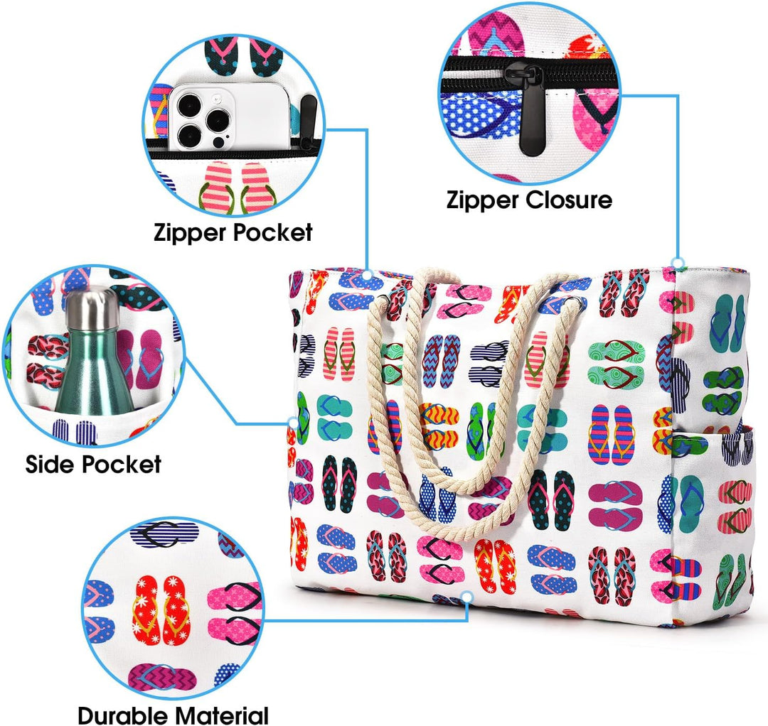 SandAway women's oversized waterproof & sandproof beach tote, highly recommended for travelers.