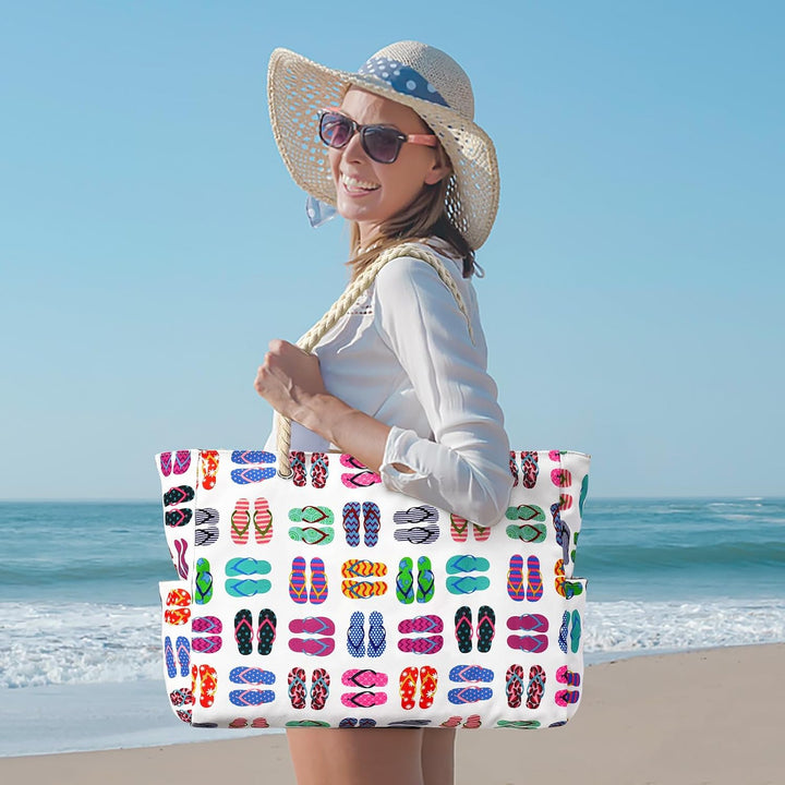 SandAway women's oversized beach bag, waterproof & sandproof, ensuring a stress-free day.