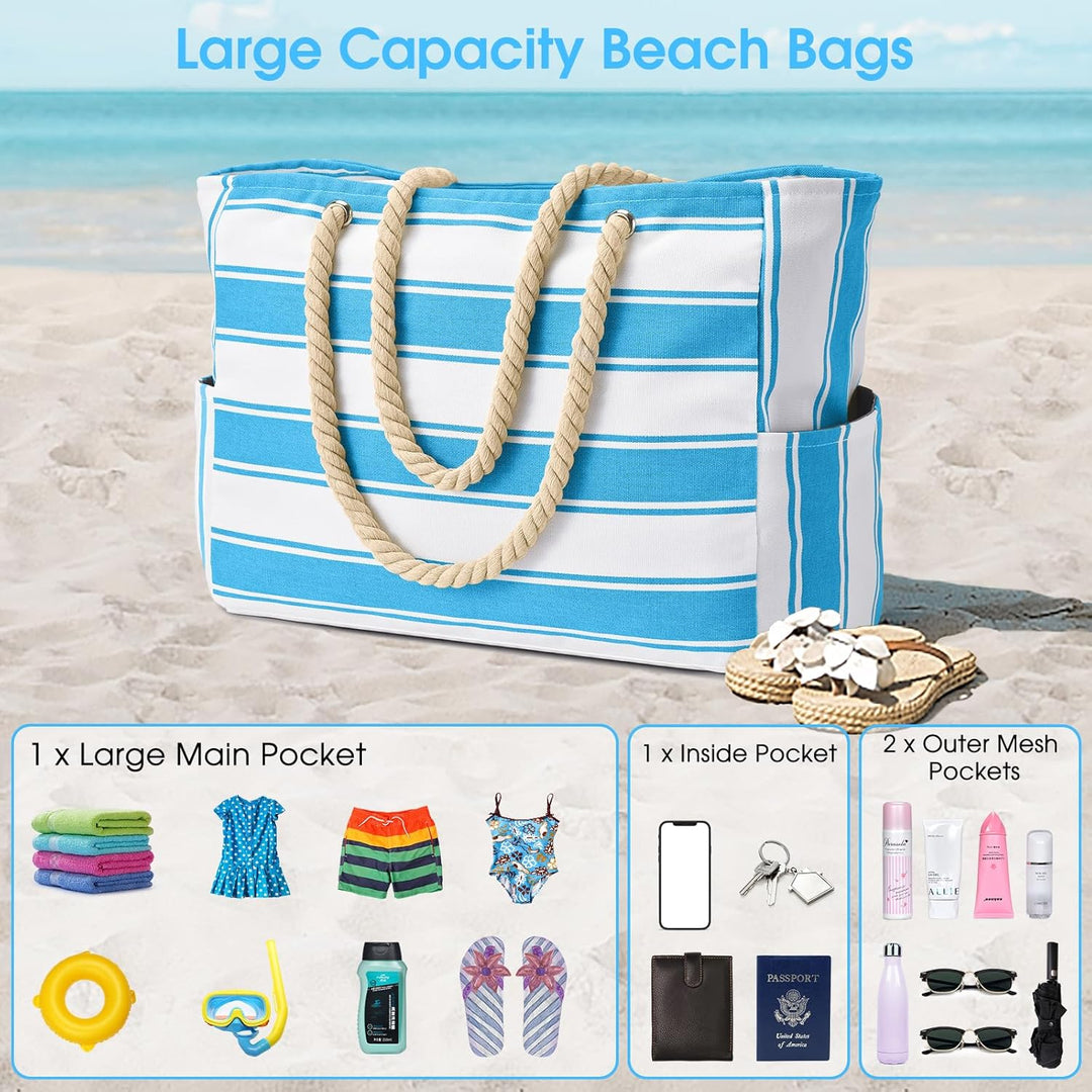 SandAway women's beach bag, oversized, waterproof, and sandproof, a true vacation essential.