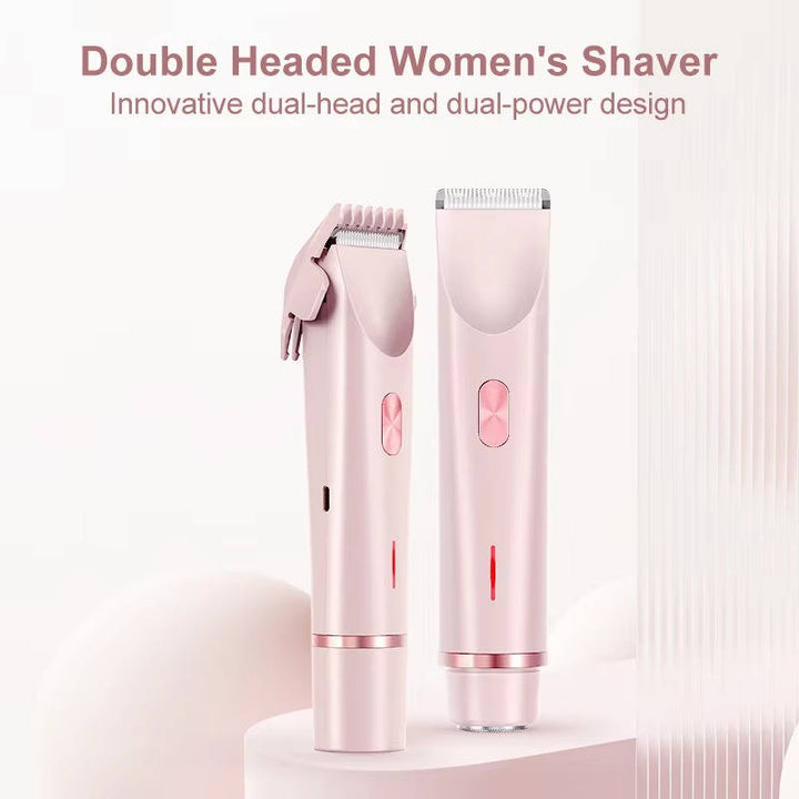 Waterproof women's bikini trimmer for precise, gentle body & facial hair removal. Rechargeable.