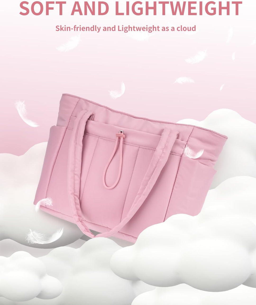 Everyday women's quilted puffer bag, ideal for organized daily essentials.