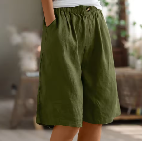 Women's relaxed fit comfort shorts for effortless summer style & everyday casual wear.