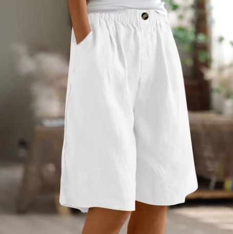 Modern women's relaxed fit shorts, chic and comfortable for any summer fashion ensemble.