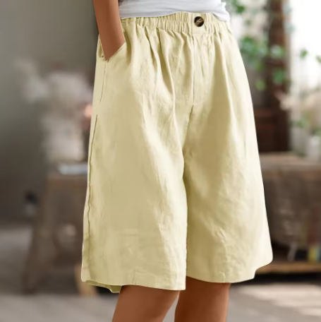 Chic women's relaxed fit shorts, versatile for summer fashion & stylish casual outfits.