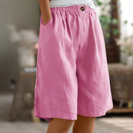 Soft, relaxed fit comfort shorts for women, perfect everyday wear & summer fashion.