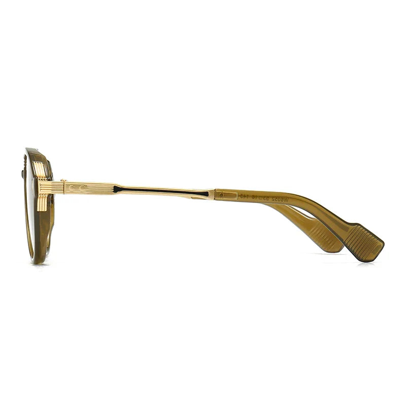Oversized tinted aviator sunglasses for women, showcasing a timeless retro fashion aesthetic.