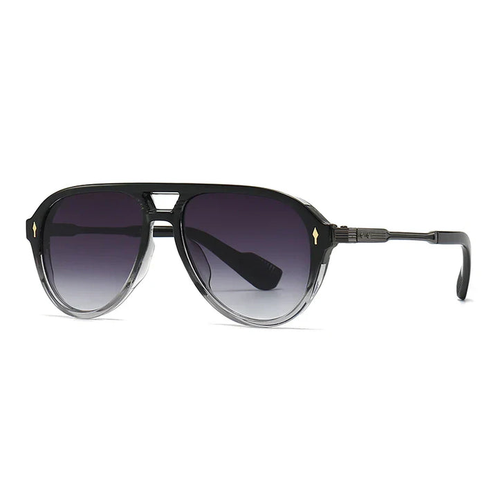 Women's fashion accessory: timeless retro aviator sunglasses with dark tinted lenses.