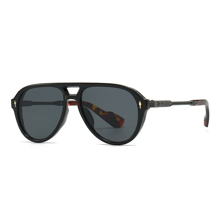 Retro women's aviator sunglasses, oversized design, and tinted lenses for a chic look.