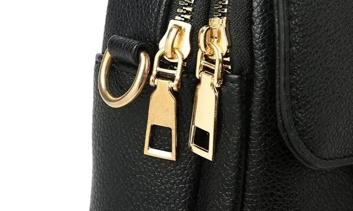 Premium genuine leather women's shoulder bag, retro vintage design, an elegant and durable everyday accessory.