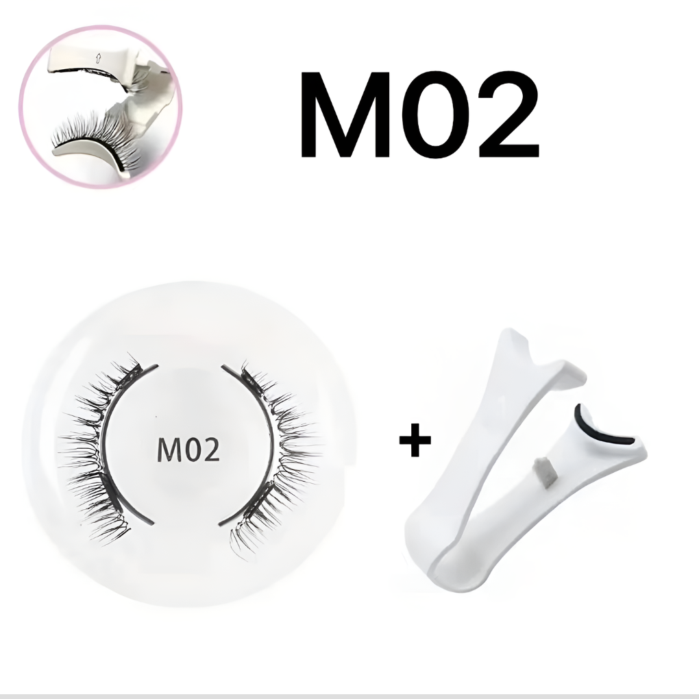 Magnetic false lashes & applicator for quick, no-glue makeup. Achieve glamorous, beautiful eyes effortlessly.