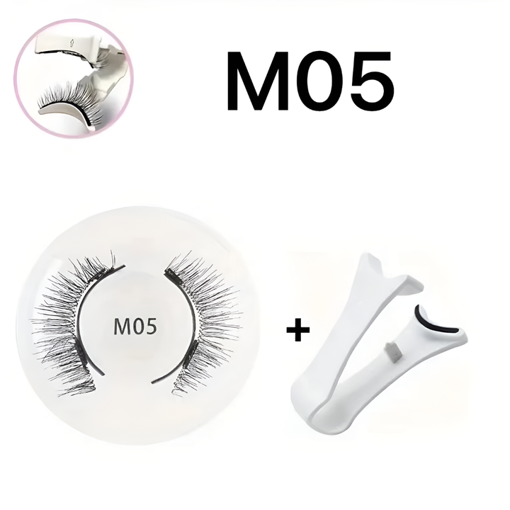 Innovative reusable magnetic eyelashes for a natural lash look. Comes with an applicator for seamless beauty.