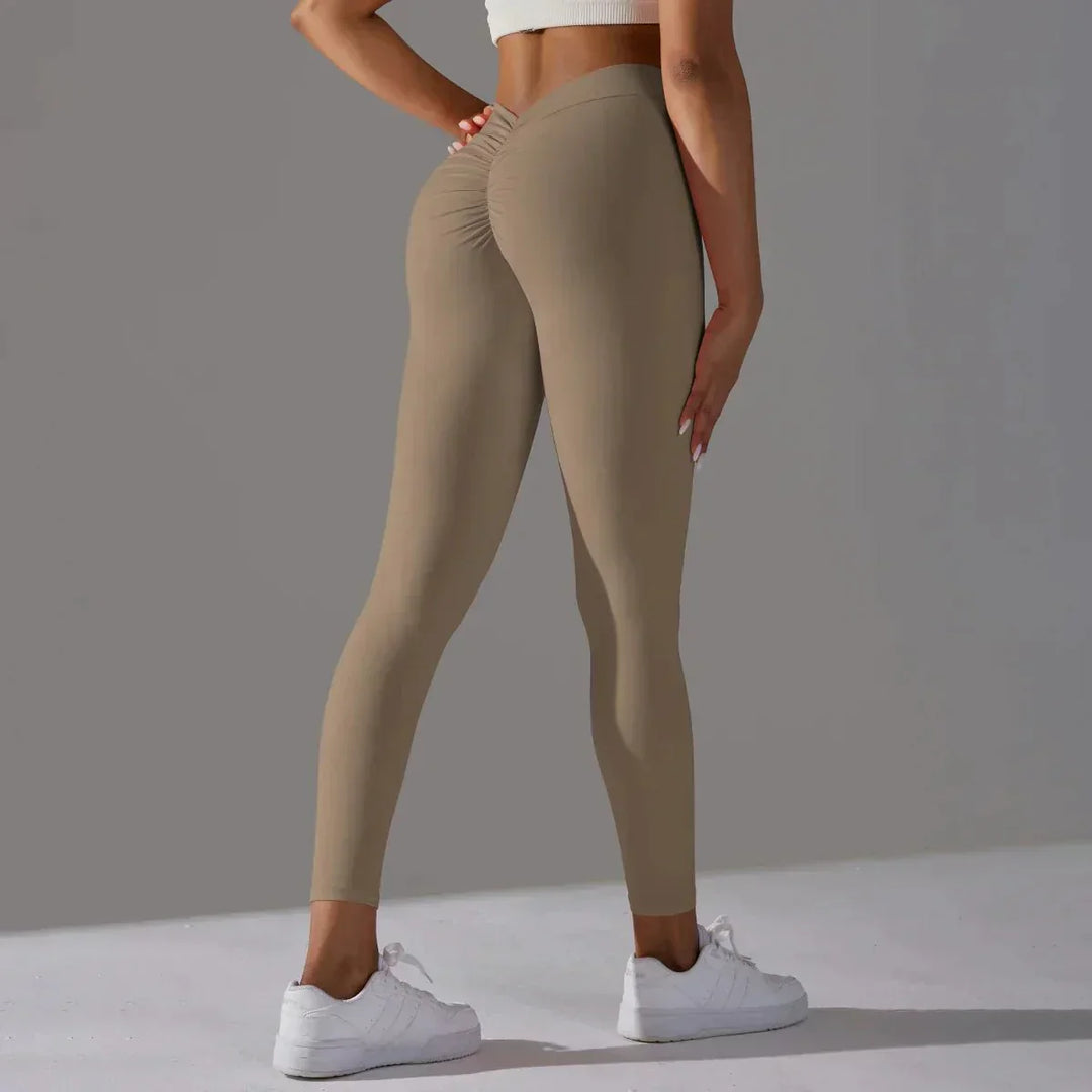 Women's scrunch butt leggings perfect for yoga, gym workouts & activewear comfort.