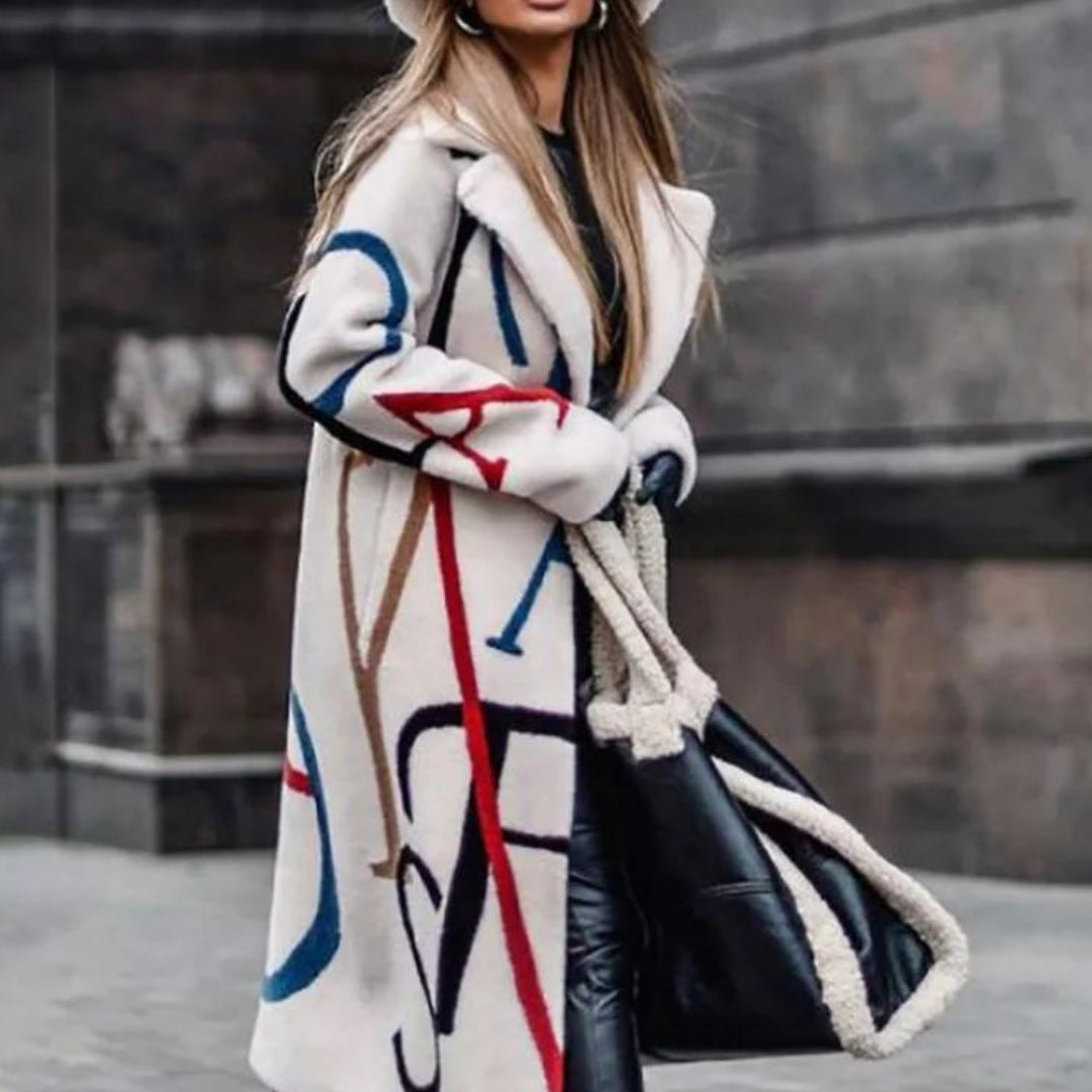 Women's Sofia long warm winter coat for ultimate comfort, perfect outerwear for cold weather and winter fashion.