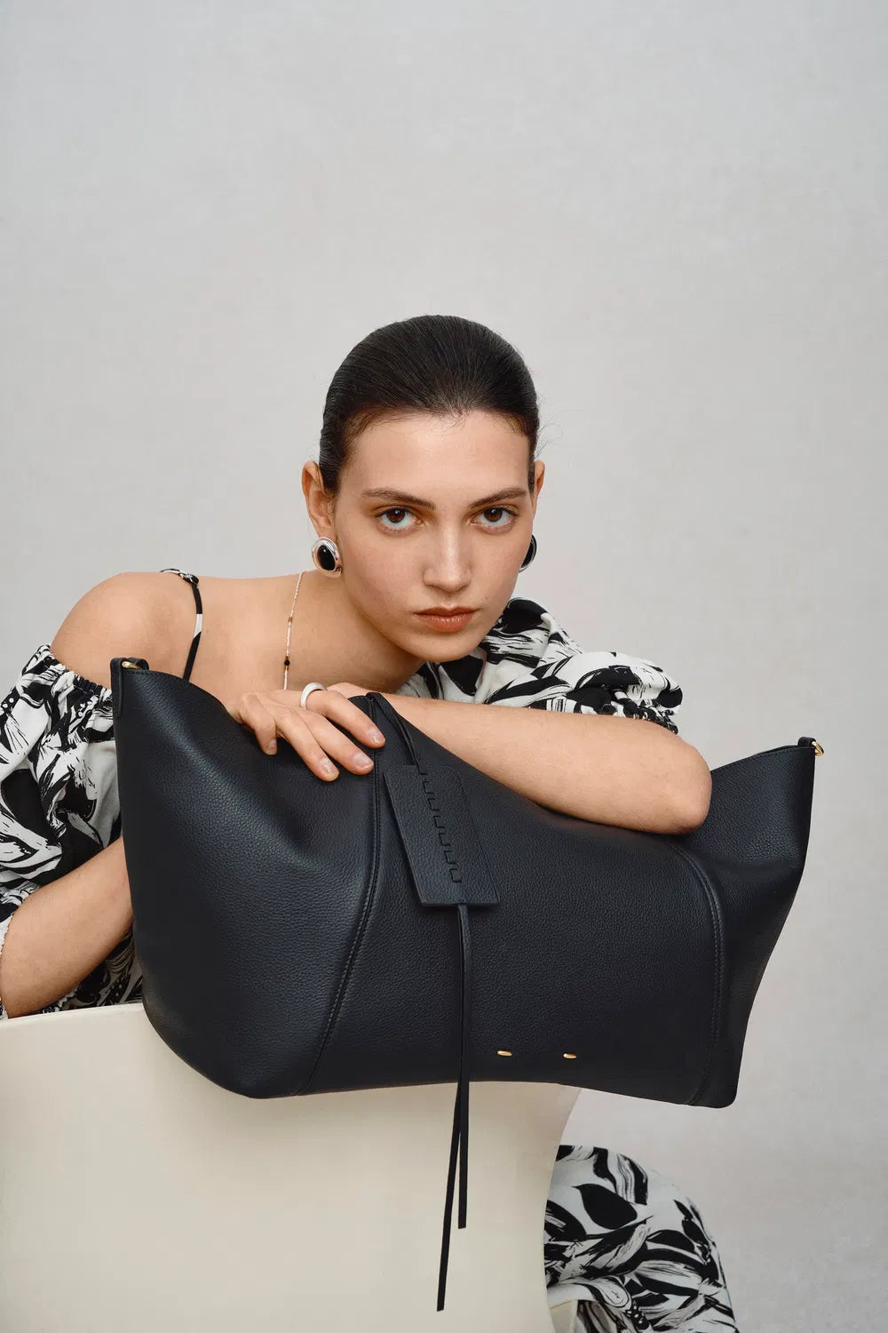 Large brown women's tote bag, perfect for travel & everyday carry.