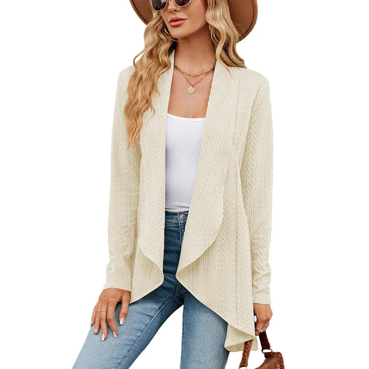 New women's autumn cardigan, soft knit for stylish and comfortable fall layers.
