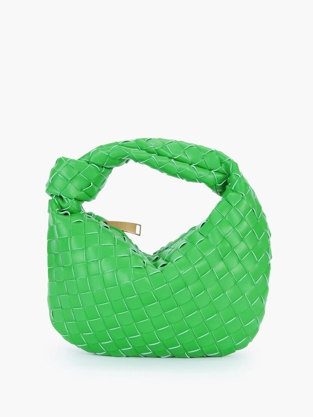 Elegant women's braided shoulder bag. Distinctive knot handle adds a touch of style.