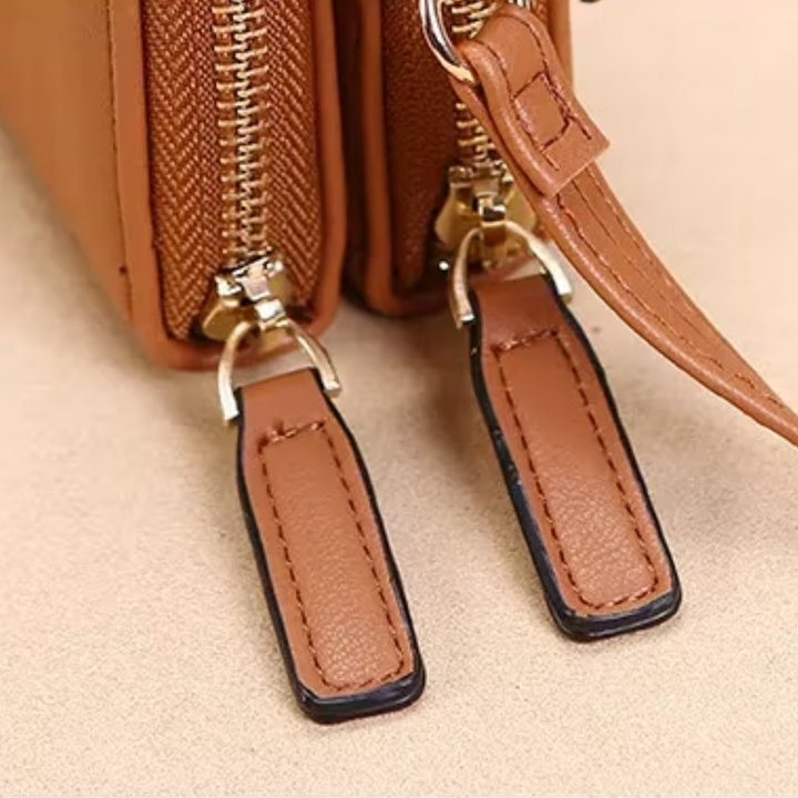 Compact faux leather women's crossbody bag, perfect for daily essentials and organization.