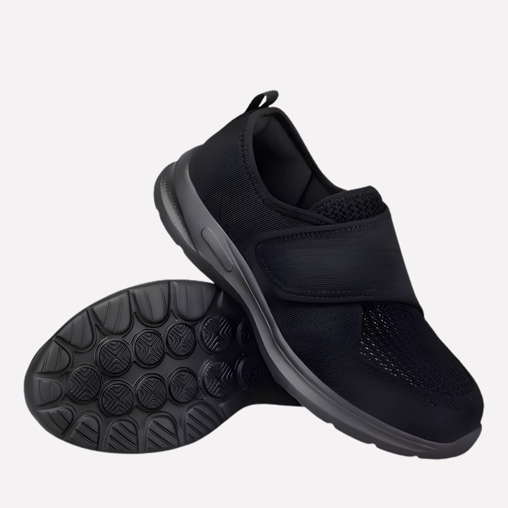 Women's supportive walking shoes for swollen feet, wide fit & adjustable comfort for daily wear.