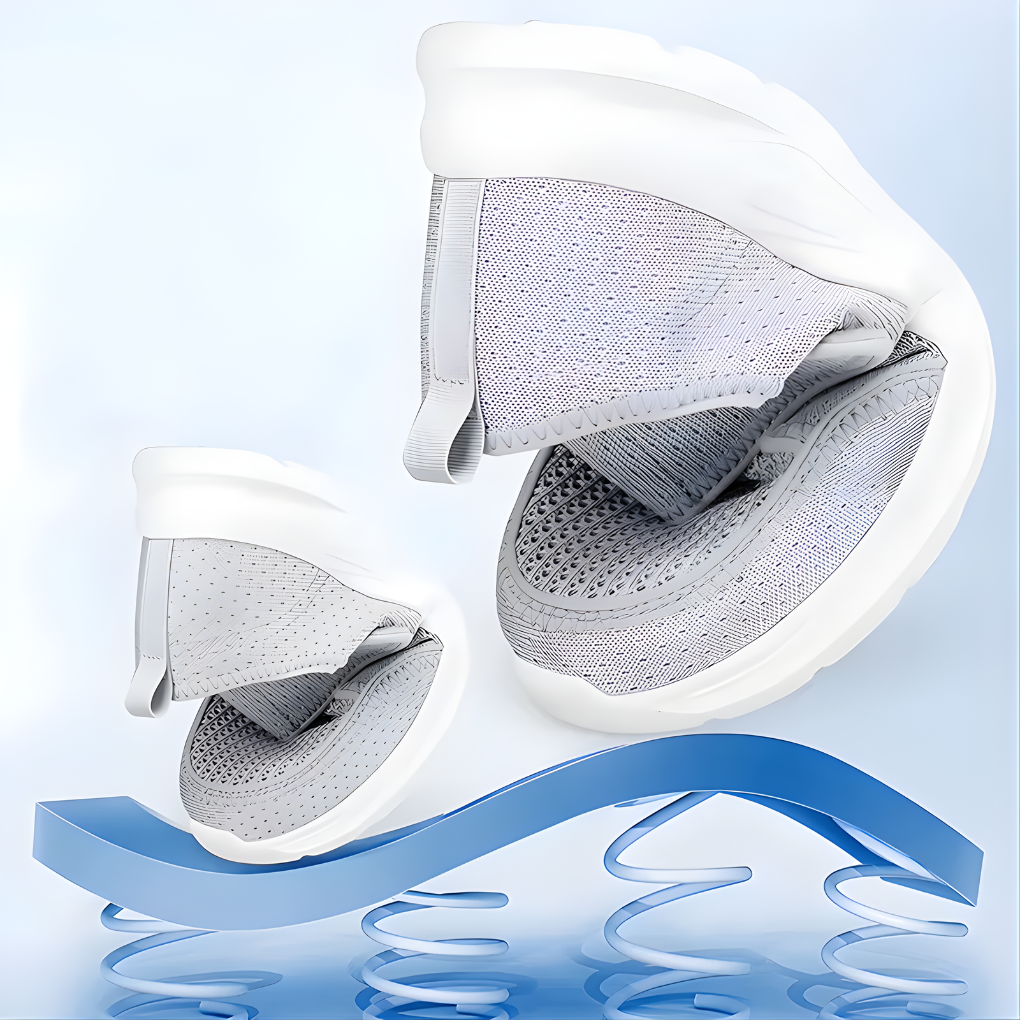Comfortable casual women's shoes, wide fit for swollen feet, provide foot comfort & support for walking.