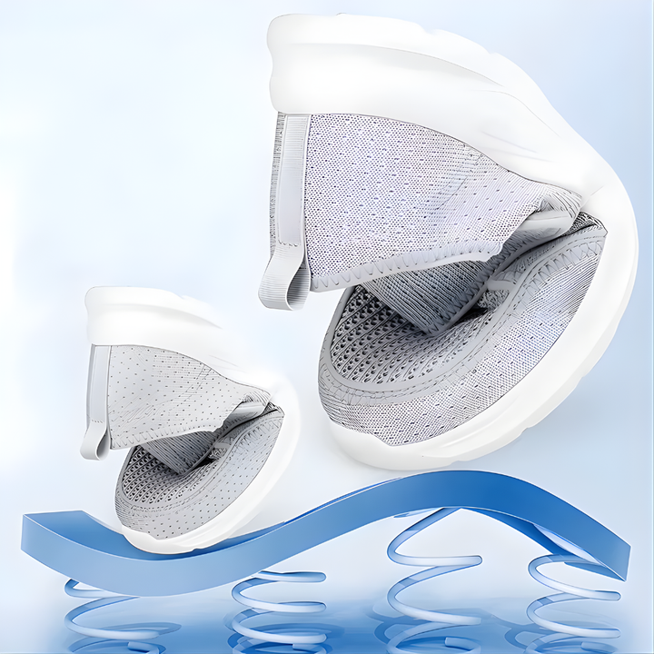 Comfortable casual women's shoes, wide fit for swollen feet, provide foot comfort & support for walking.