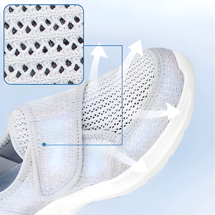 New supportive women's shoes, wide fit for swollen feet. Comfortable & adjustable for walking and daily wear.