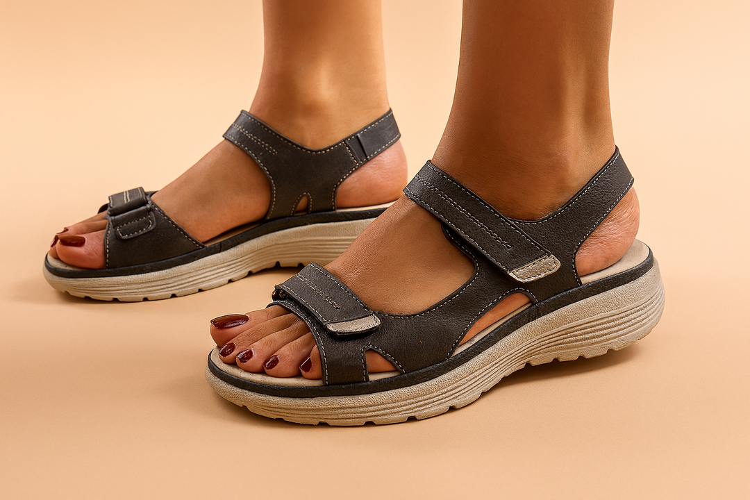 Modern women's sporty platform sandals, ultra-comfort with adjustable straps, great casual summer footwear.