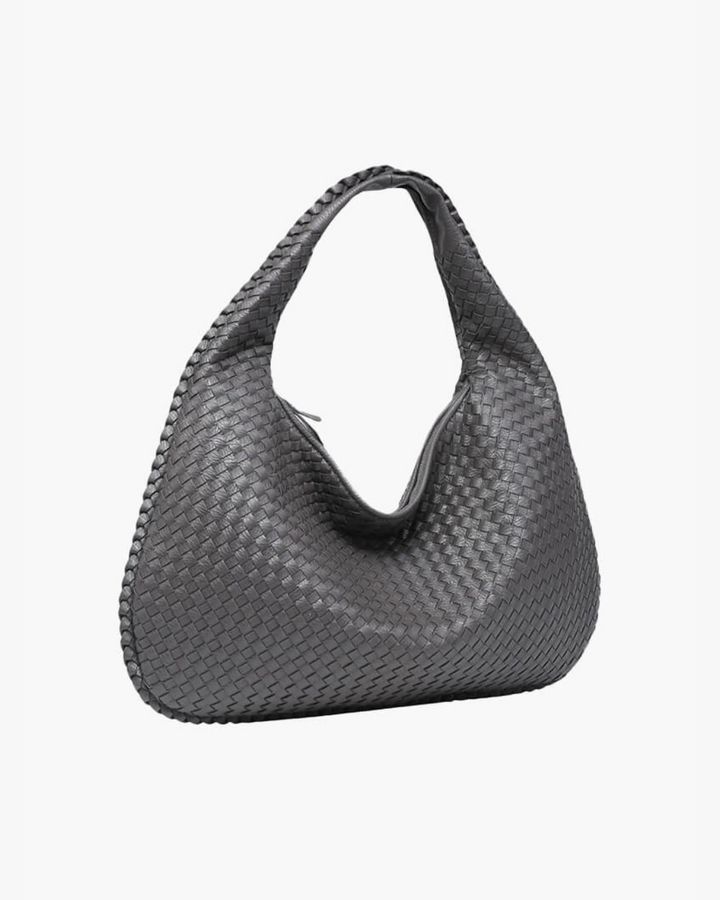 Classic women's Verona woven hobo bag, a timeless textured shoulder bag that completes any outfit.