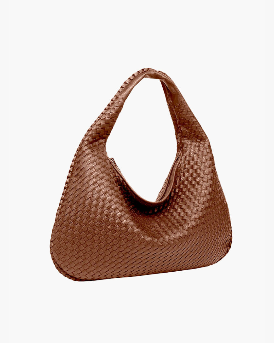 Verona woven hobo shoulder bag, a textured women's carryall designed for comfort and style.
