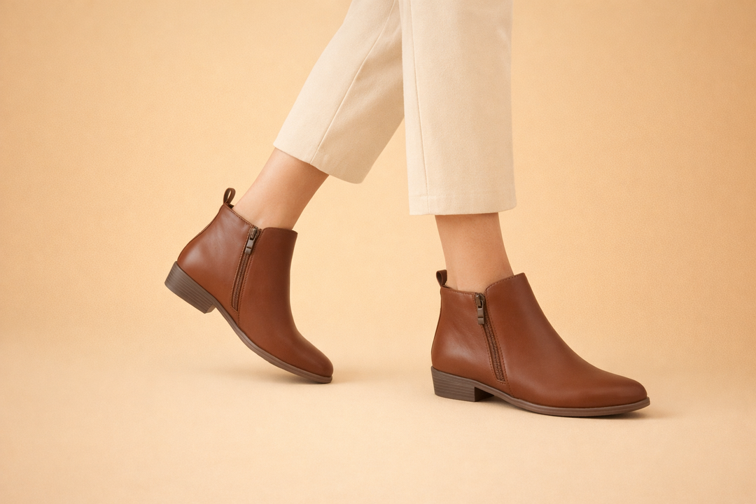 Women's vintage-inspired summer ankle boots. Stylish, comfortable footwear for casual fashion.