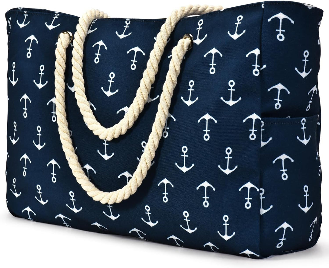 Women's waterproof large tote bag with secure zipped storage for work, travel & daily use.
