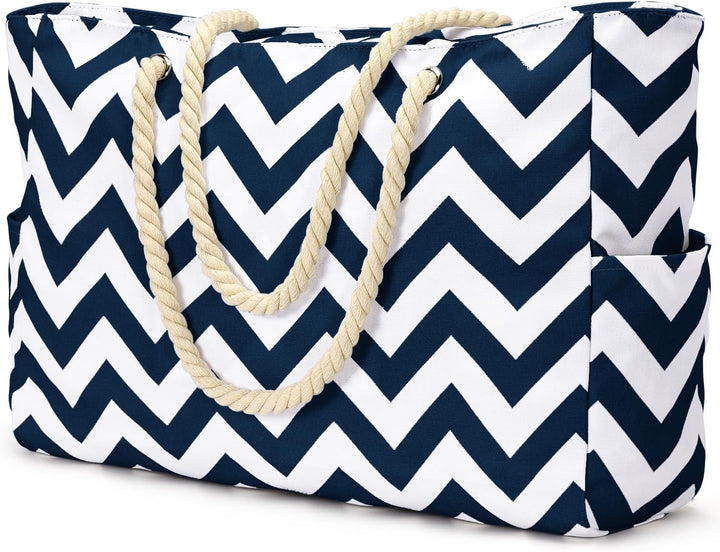 Waterproof work tote bag for women, large & professional with secure zip compartments.