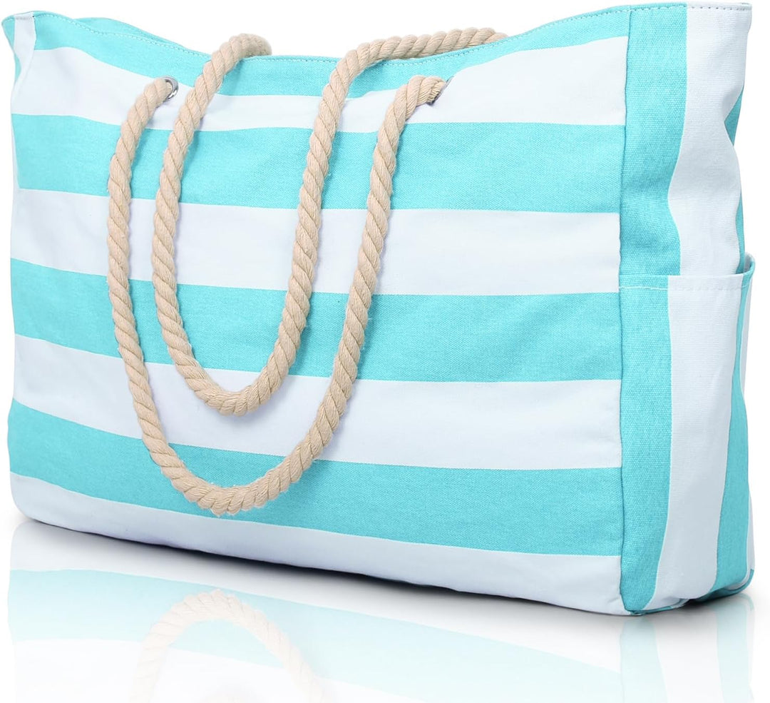 Weekend getaway women's waterproof large tote, spacious with convenient zip pockets.