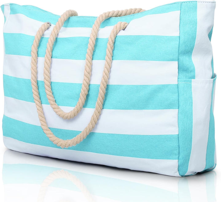 Weekend getaway women's waterproof large tote, spacious with convenient zip pockets.