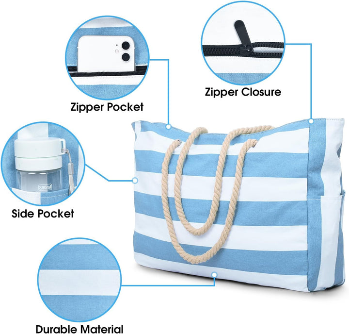 Durable women's large shoulder bag, waterproof design & zipped pockets for versatility.