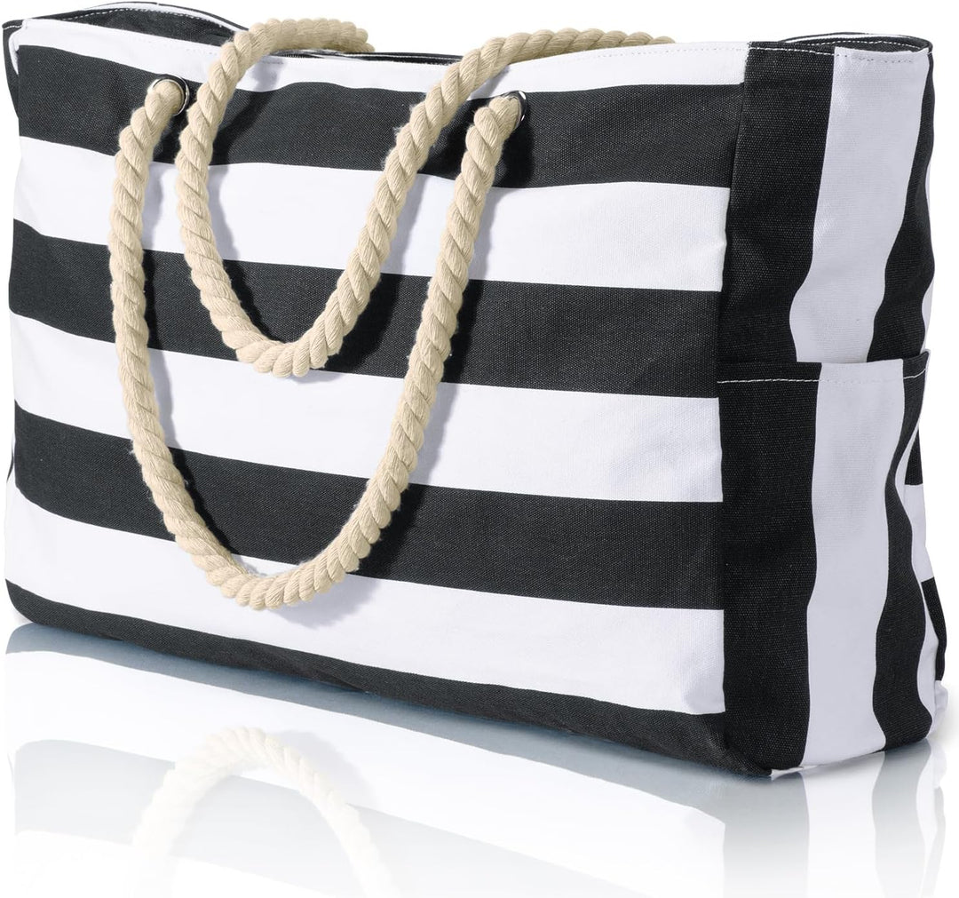 Women's large waterproof tote, a go-to bag with secure zipped compartments.