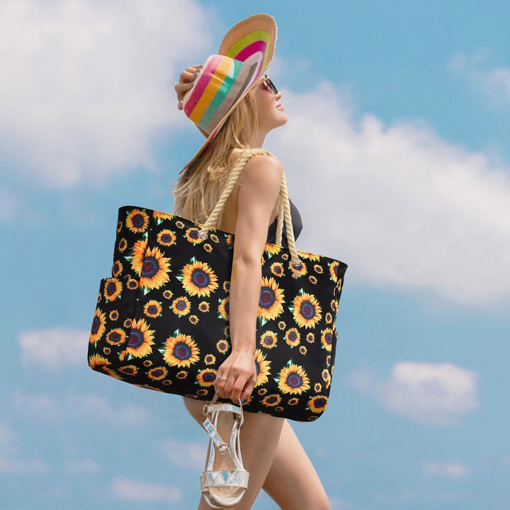 Women's roomy waterproof large travel tote, ideal for packing with secure zips.