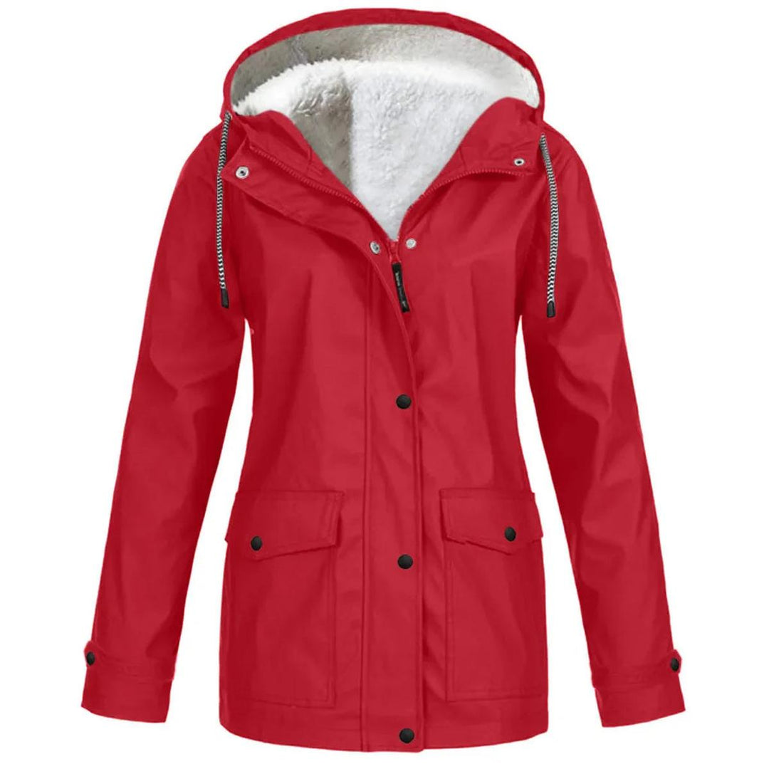 Versatile women's insulated jacket, water & windproof, great for travel & casual fall/winter wear.