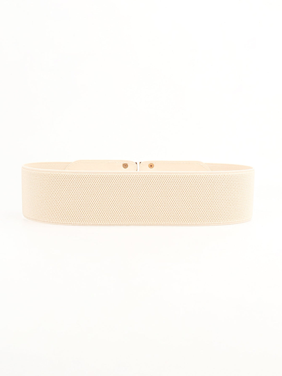 Women's comfortable wide elastic dress belt, with a sleek, easy-to-use buckle, for a perfect fit.