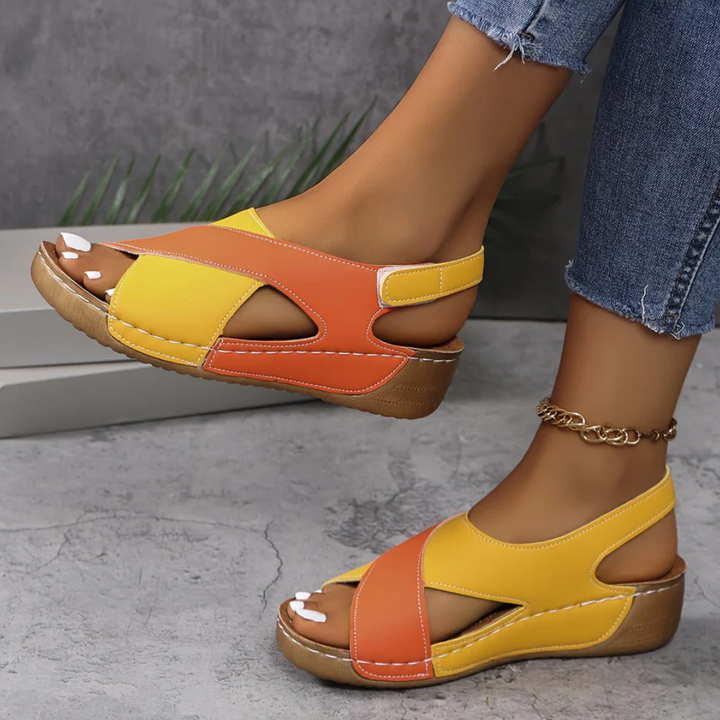 Supportive Yola comfort sandals for women, designed for stylish and relaxed summer walking.