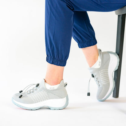 Women's Arctic White Ortho Stretch Cushion Shoes - Lexians