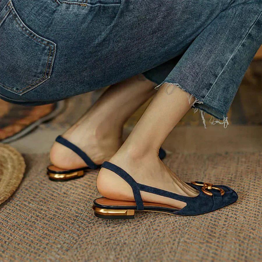 Women's Chic Ergonomic Slingback Flats - Lexians