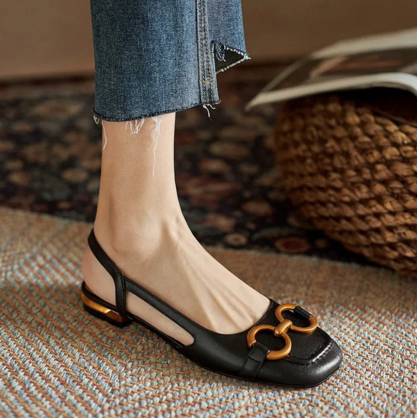 Women's Chic Ergonomic Slingback Flats - Lexians